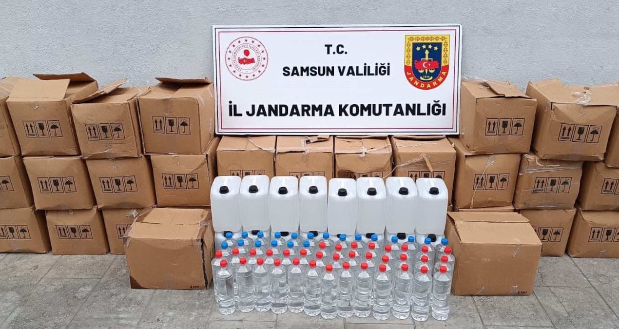755 litre etil alkol ele geçirildi