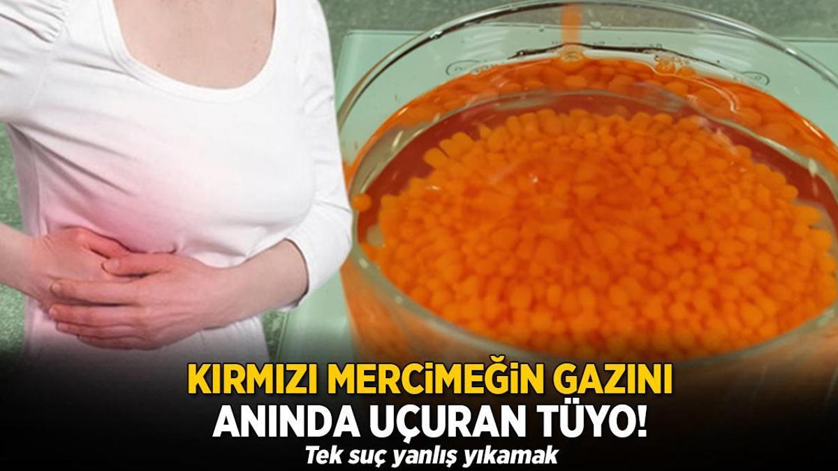 Kırmızı mercimeğin gazını anında uçuran tüyo! Kaba dökün ve sadece karıştırın