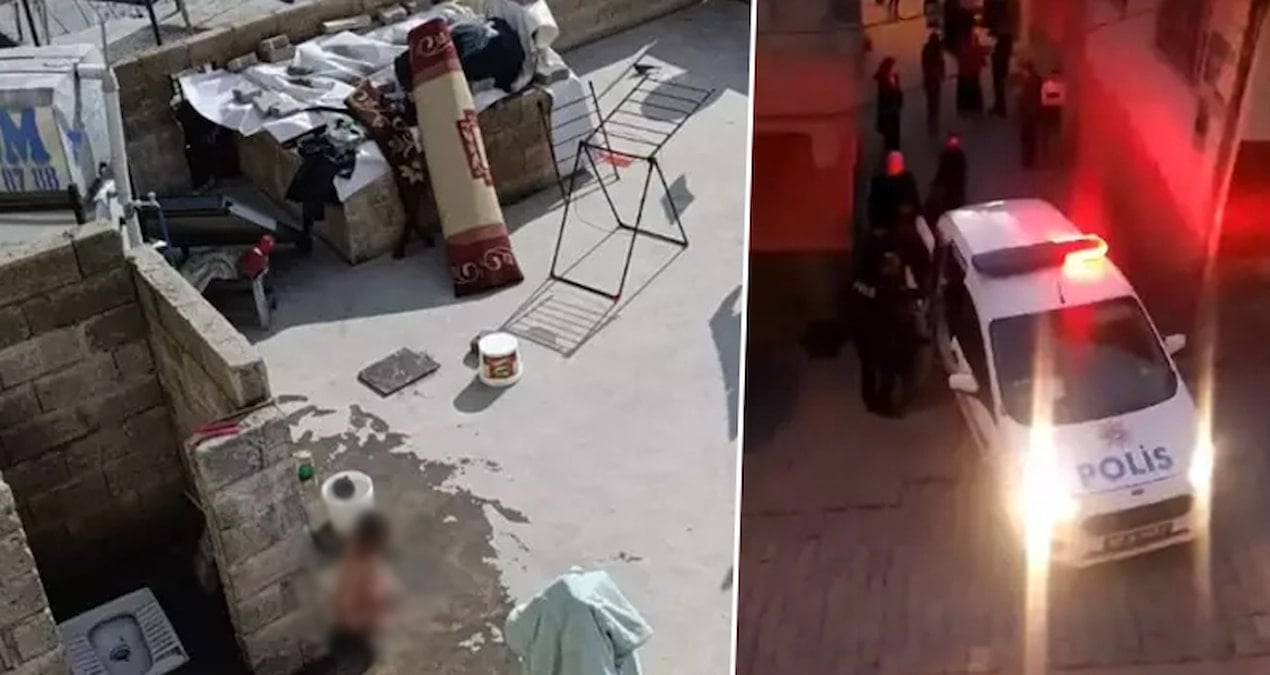 Vicdansız anne ve baba küçük çocuklarına dehşeti yaşattı! Soğuk su altında hortumla saatlerce şiddet