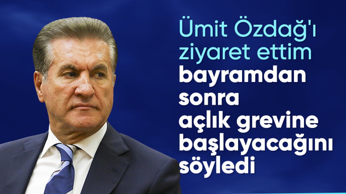 Mustafa Sarıgül açıkladı: Ümit Özdağ açlık grevine başlıyor